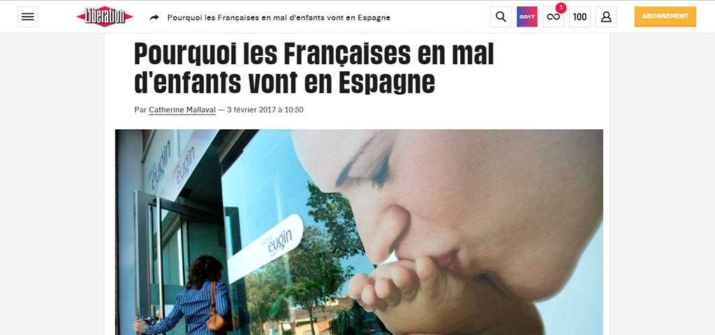 Libération: «Pourquoi les Françaises en mal d’enfants vont en Espagne»