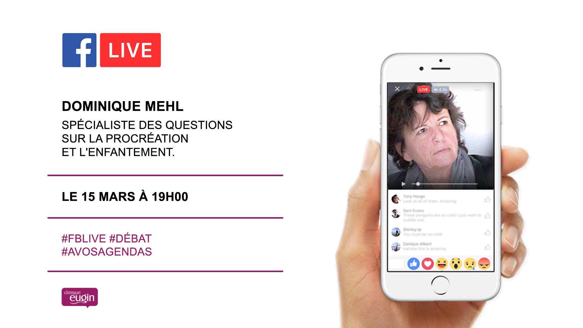 Envie de partager votre expérience et de donner votre avis ? Notre Facebook Live est fait pour vous !